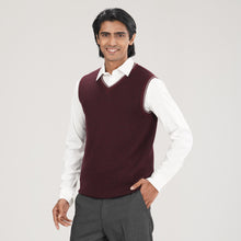 Load image into Gallery viewer, Mens Maroon Sweater Vest
