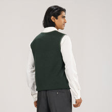 Load image into Gallery viewer, Mens Olive Sweater Vest
