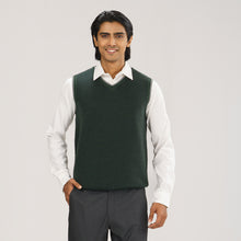 Load image into Gallery viewer, Mens Olive Sweater Vest
