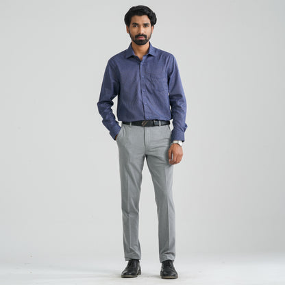 Men’s Blue Check Formal Shirt