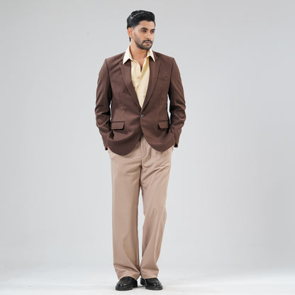 Mens Coffee Brown Blazer