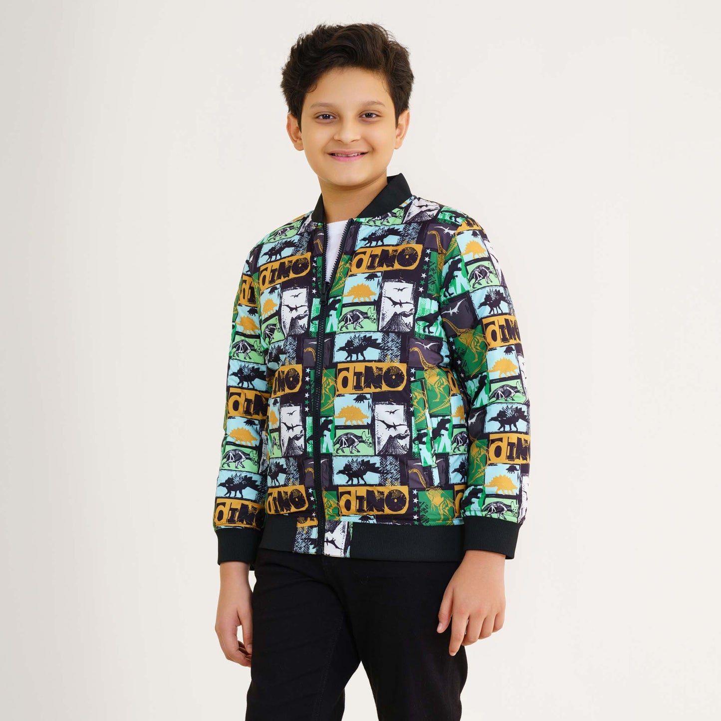 Boys Mustard Reversible Bomber Jacket