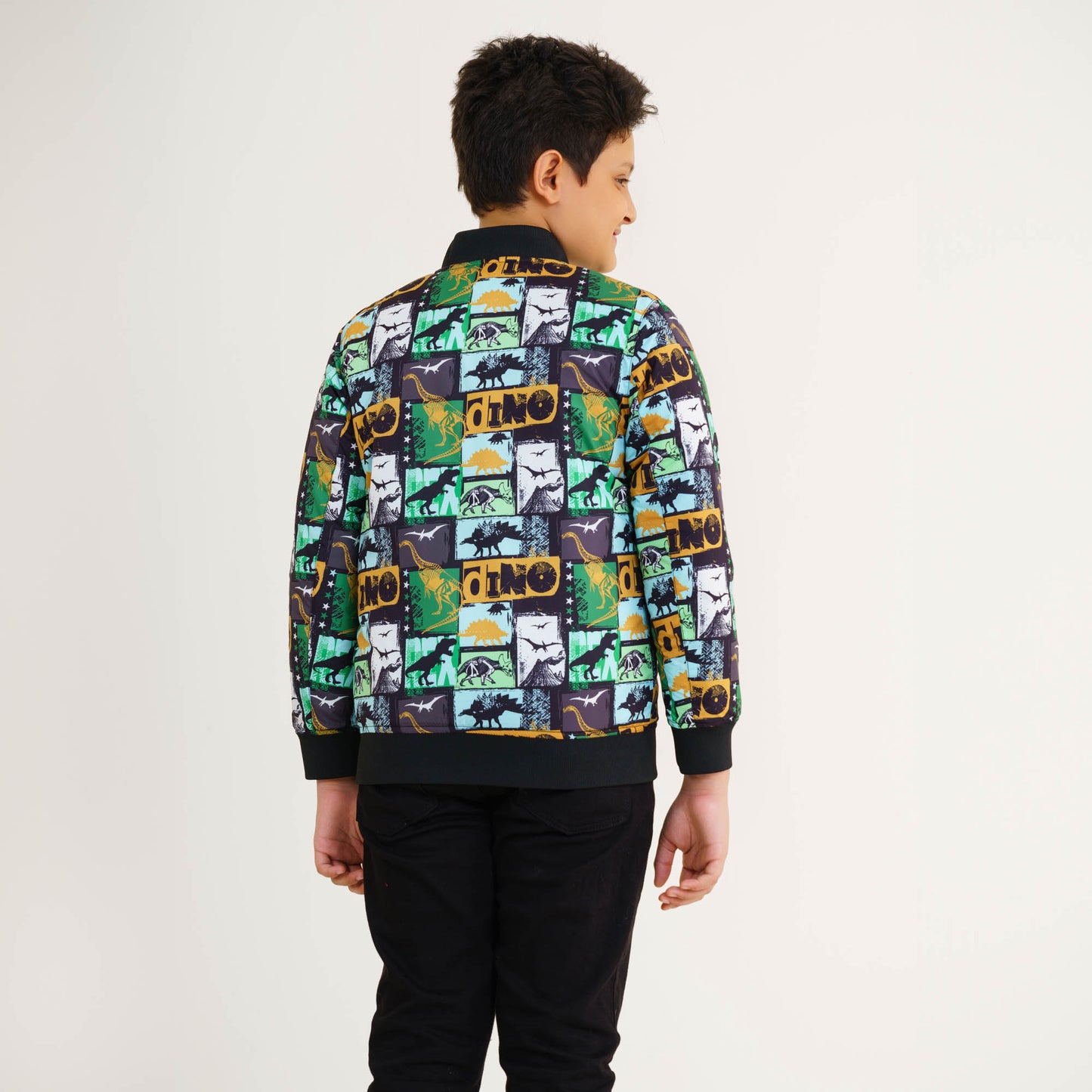 Boys Mustard Reversible Bomber Jacket