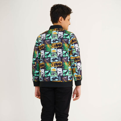 Boys Mustard Reversible Bomber Jacket