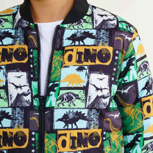 Load image into Gallery viewer, Boys Mustard Printed Bomber Jacket
