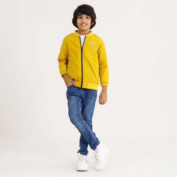 Baby Boys Mustard Bomber Jacket