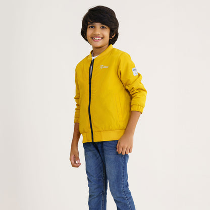 Baby Boys Mustard Bomber Jacket
