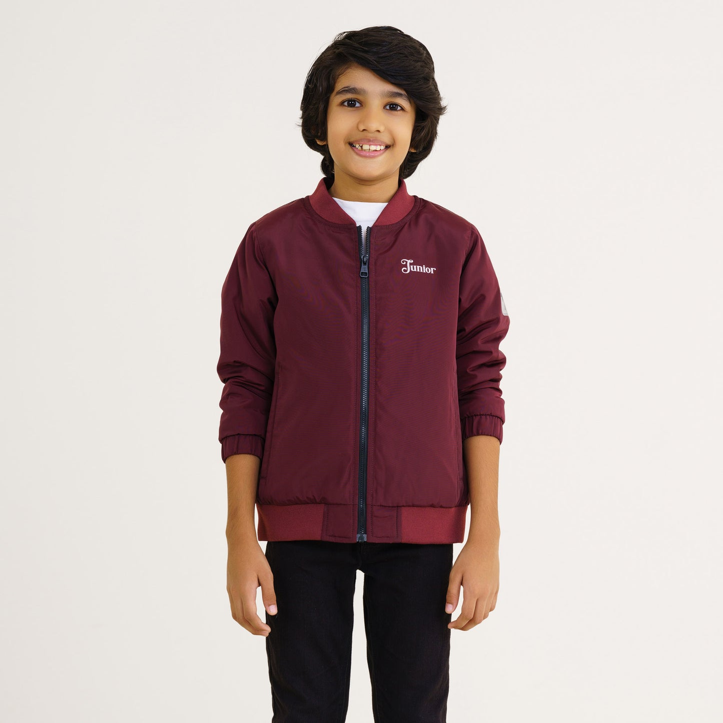 Baby Boys Maroon Bomber Jacket