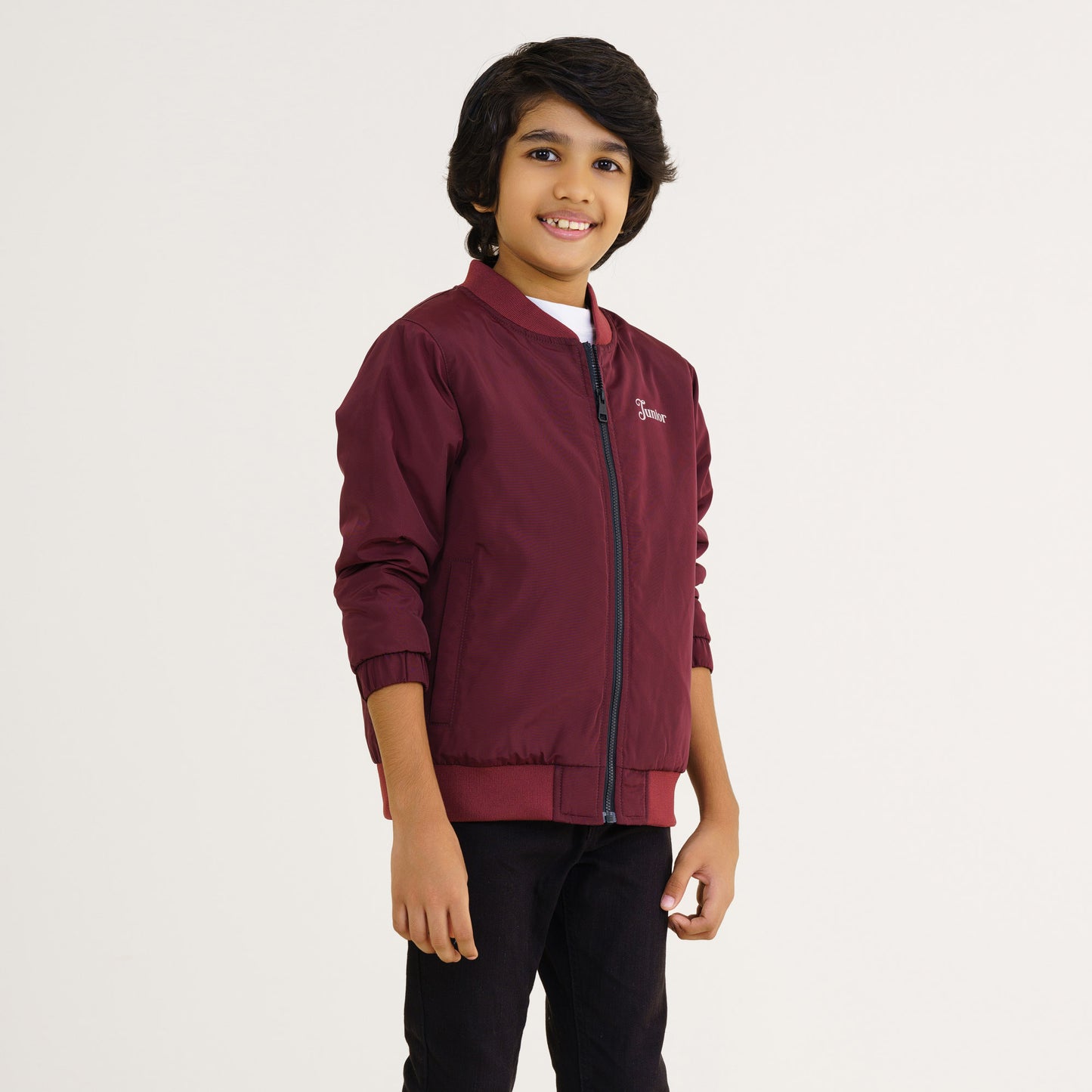 Baby Boys Maroon Bomber Jacket