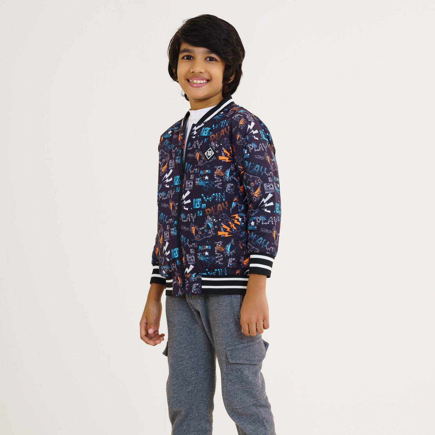 Baby Boys Black Bomber