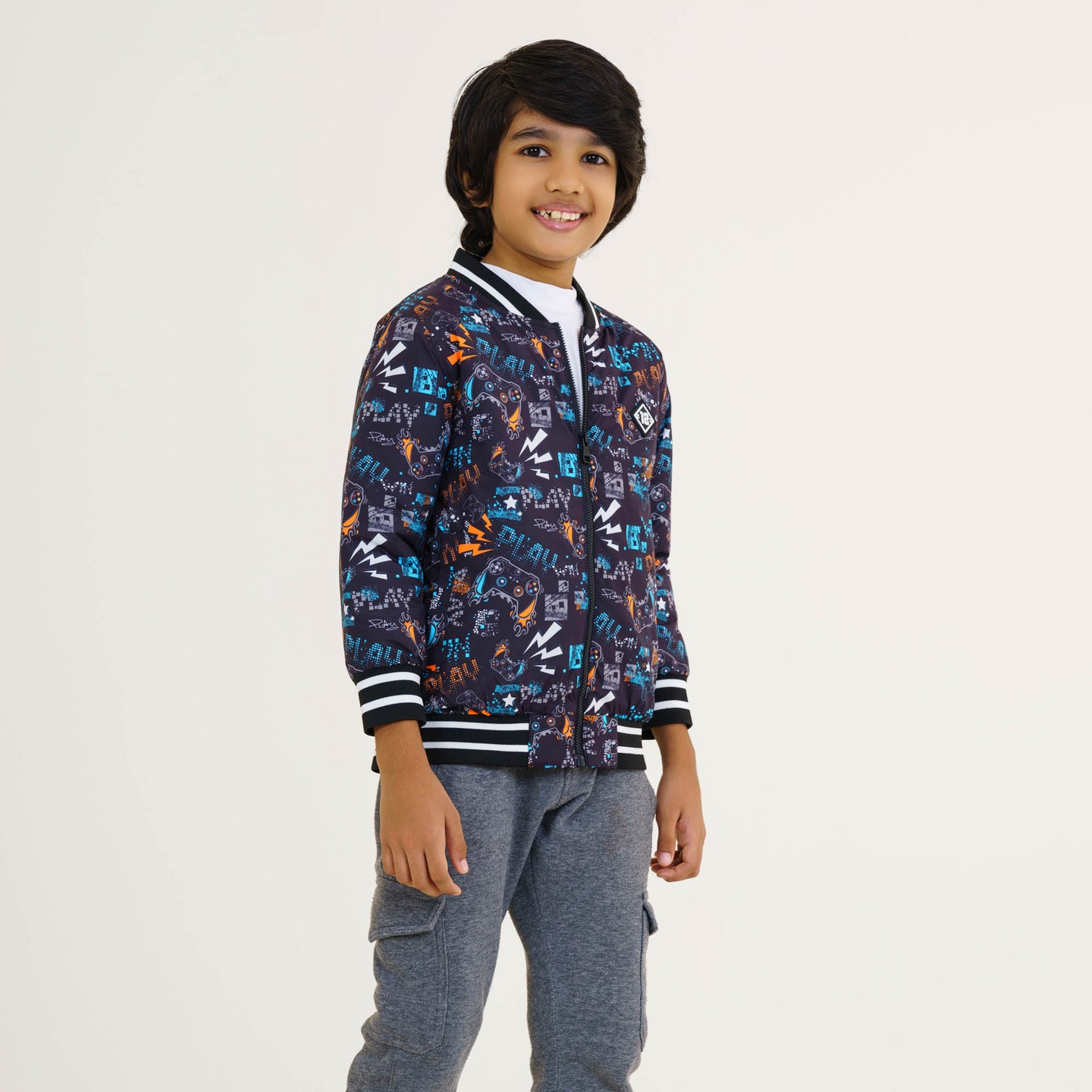 Baby Boys Black Bomber