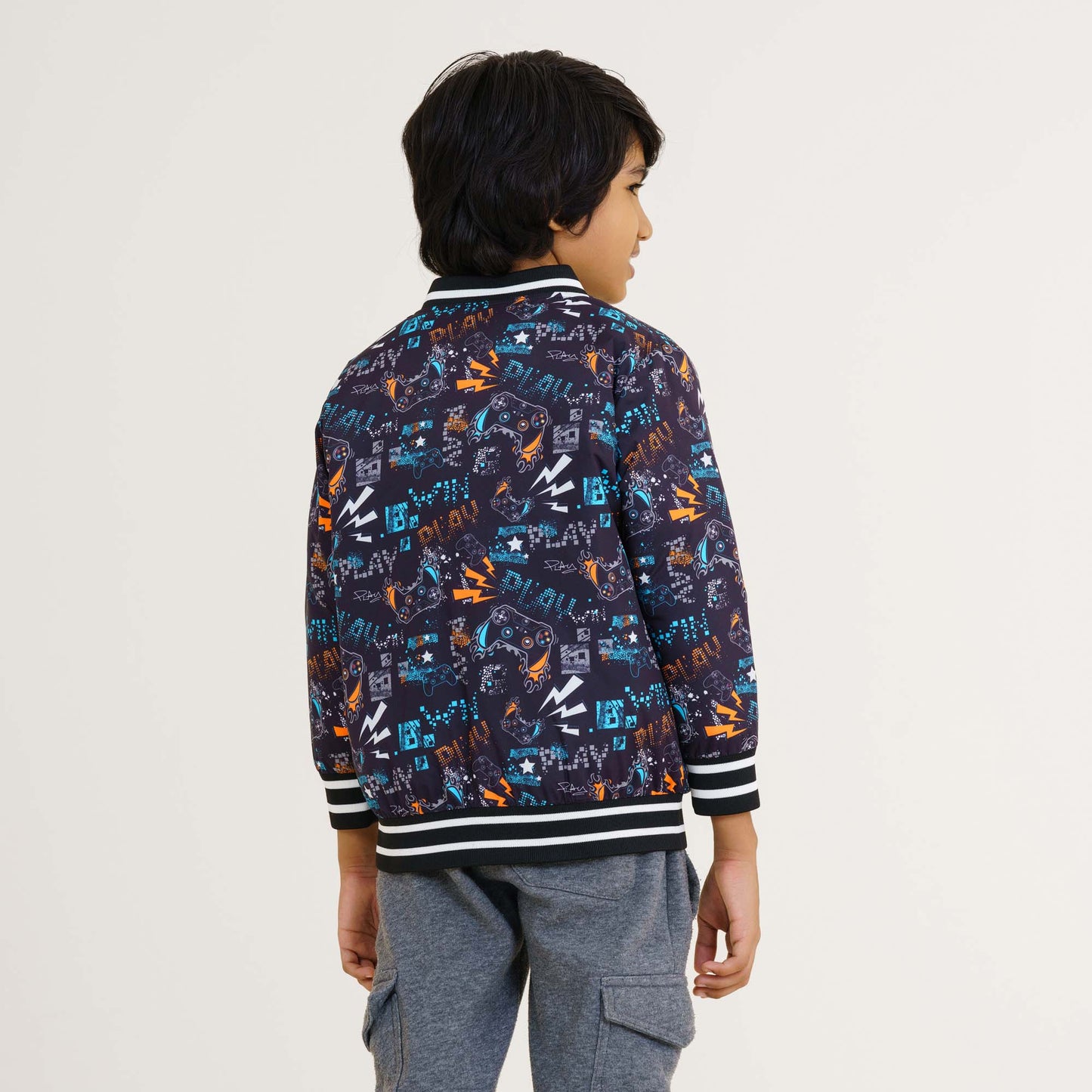 Baby Boys Black Bomber