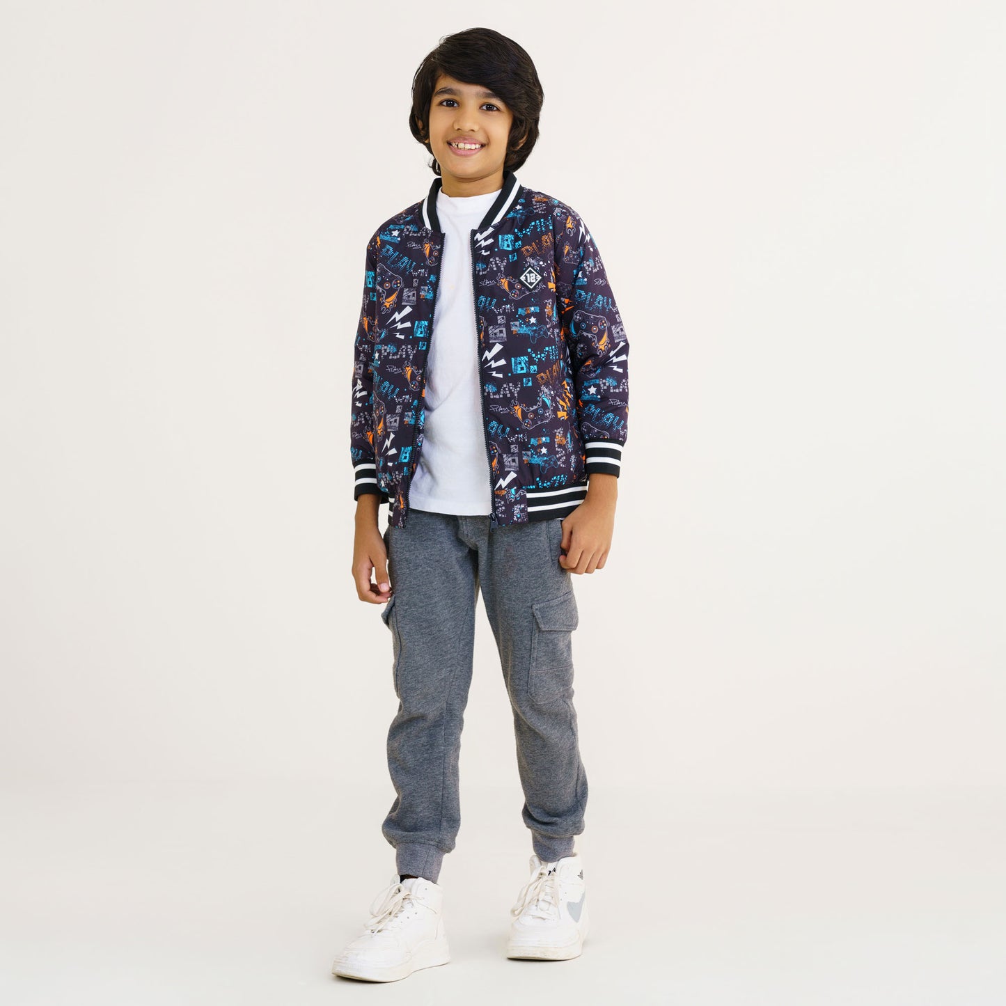 Baby Boys Black Bomber