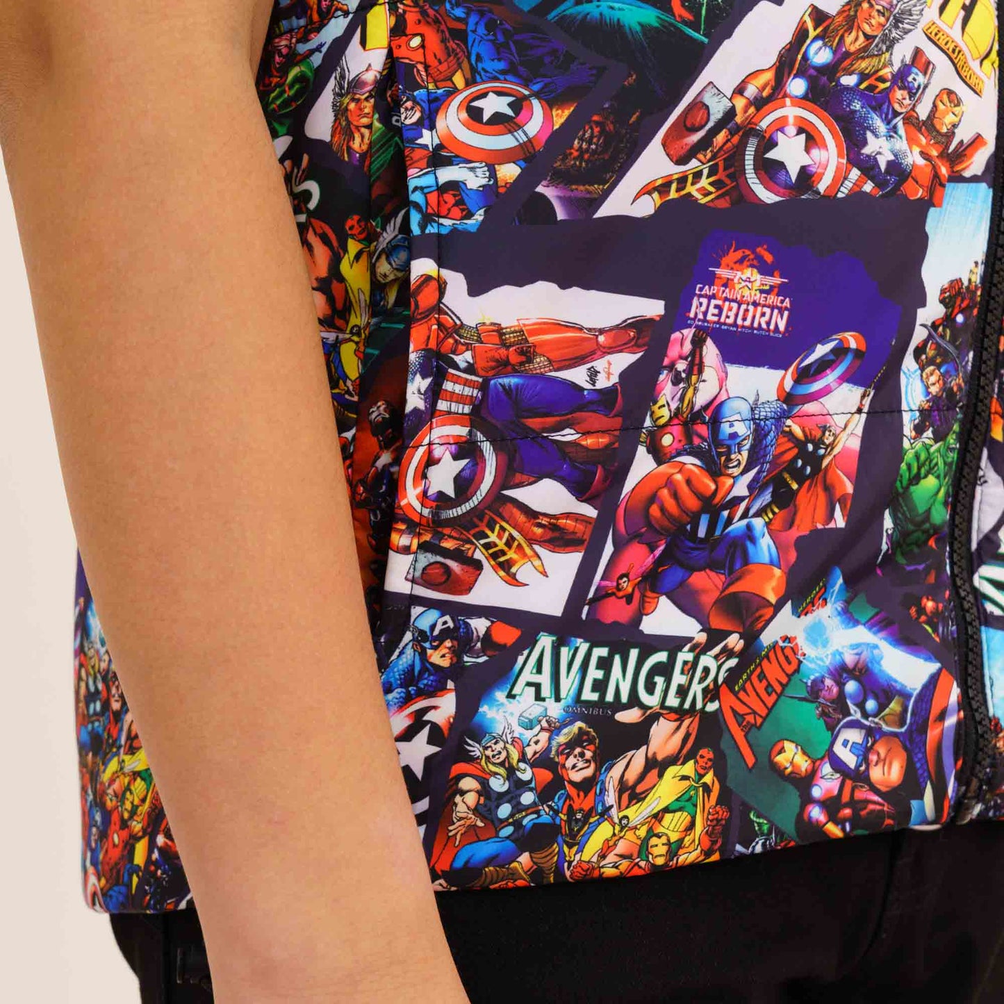 Boys Red Printed Husky Jacket