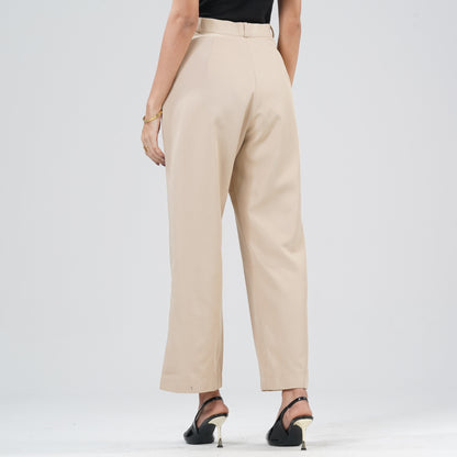 Womens Beige Pant