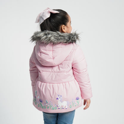 Baby Girl's Pink Quilted Jacket