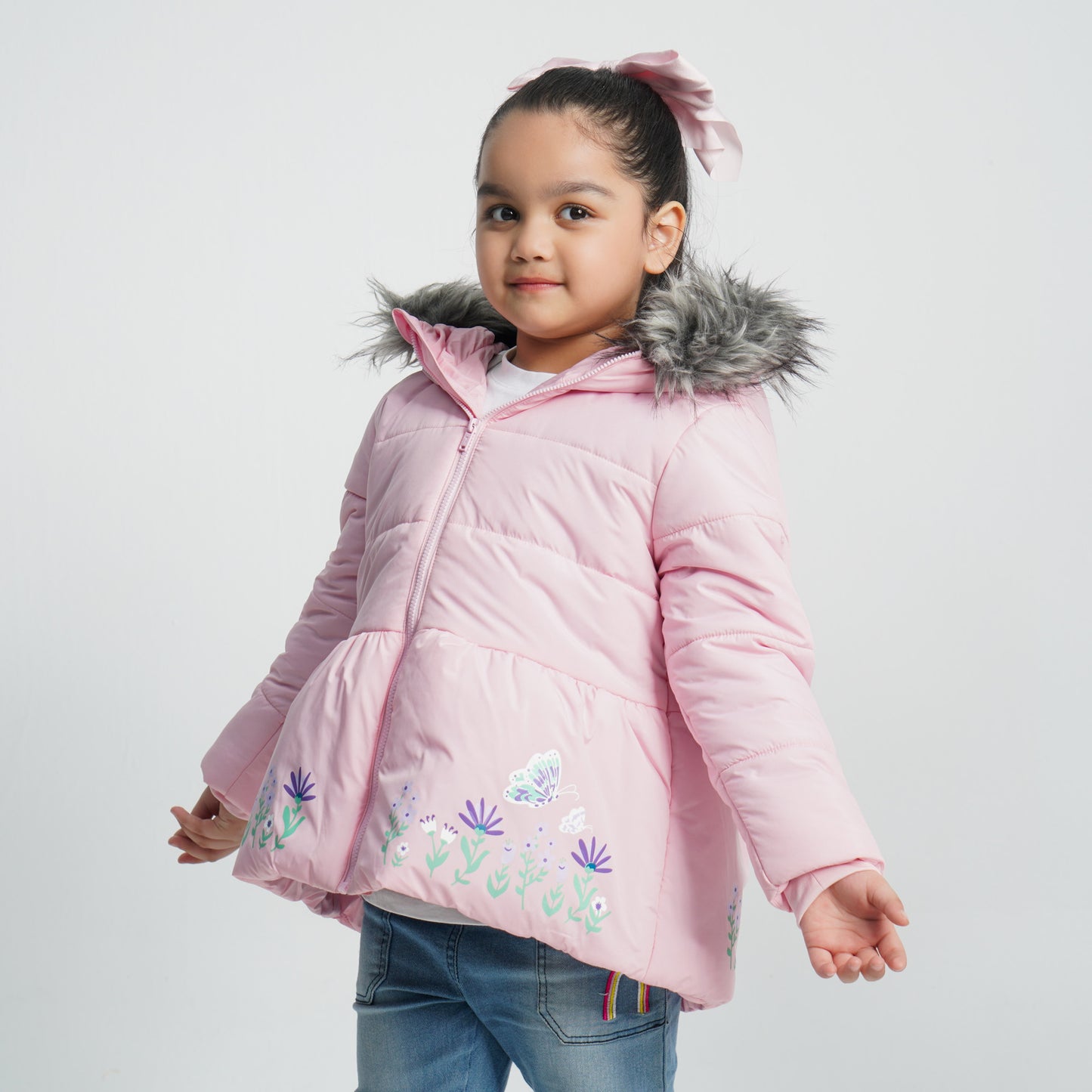 Baby Girl's Pink Quilted Jacket