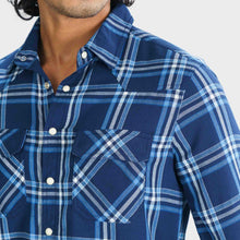 Load image into Gallery viewer, Mens Blue Check Shirt
