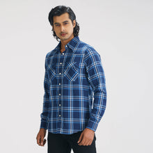 Load image into Gallery viewer, Mens Blue Check Shirt
