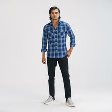 Load image into Gallery viewer, Mens Blue Check Shirt
