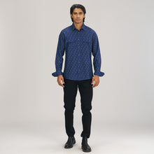 Load image into Gallery viewer, Mens Blue Aop L/S Shirt
