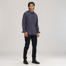 Load image into Gallery viewer, Mens Black Aop L/S Shirt
