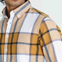 Load image into Gallery viewer, Men&#39;s Mustard Check Shirt
