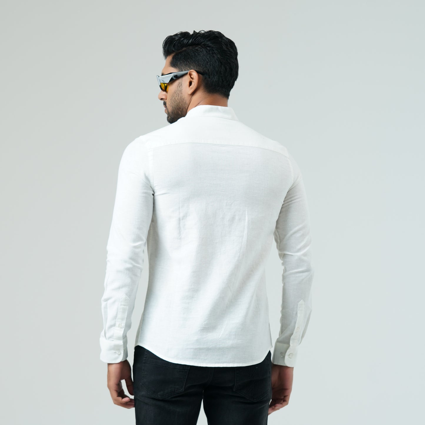 Mens White L/S Shirt