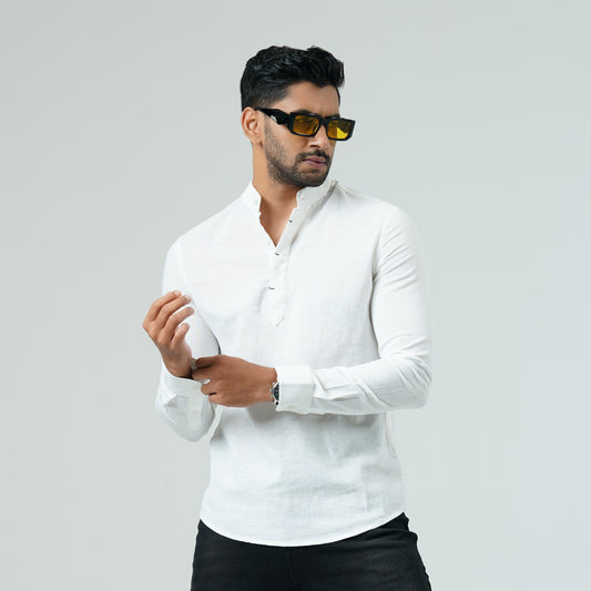 Mens White L/S Shirt