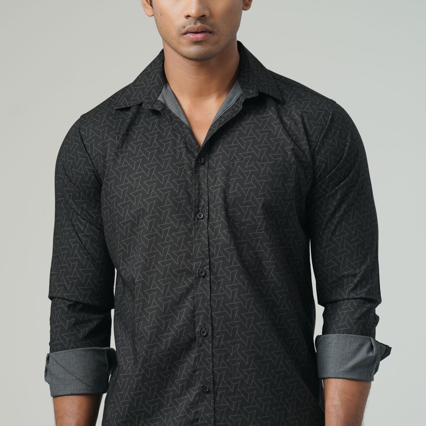 Mens Black Casual Shirt