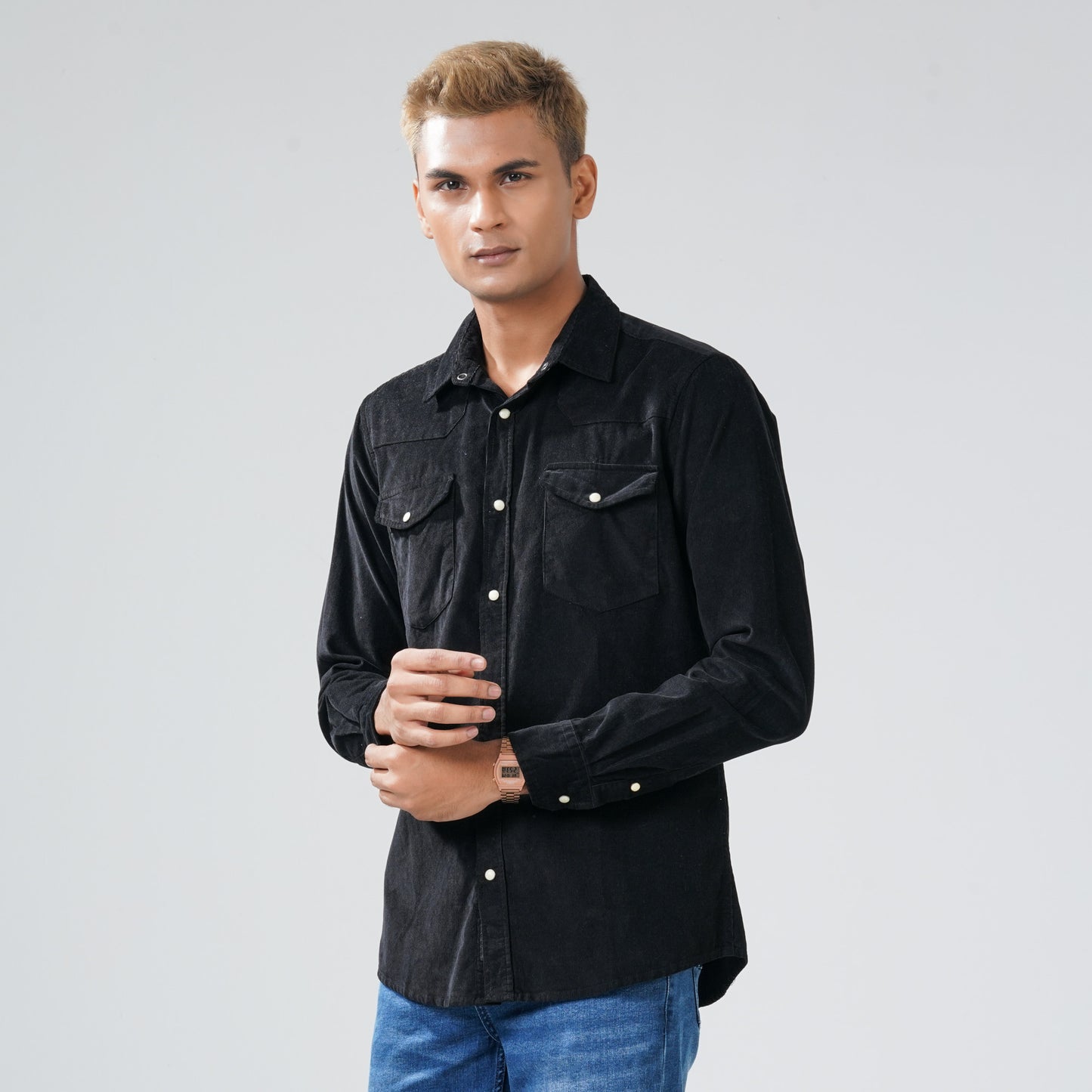 Mens Black Shirt
