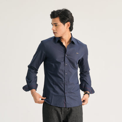 Mens Navy Casual Shirt