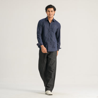 Mens Navy Casual Shirt