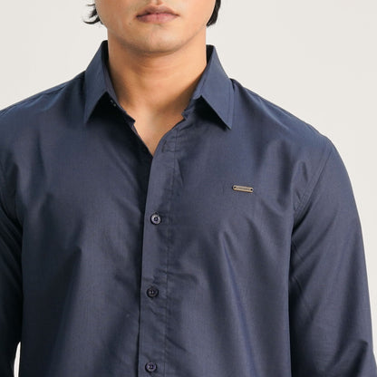 Mens Navy Casual Shirt