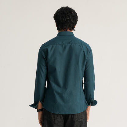 Mens Green Casual Shirt
