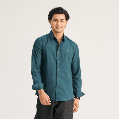 Mens Green Casual Shirt