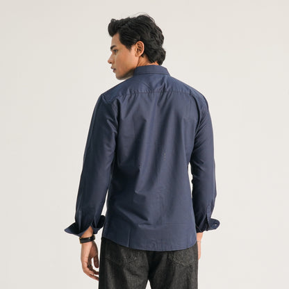 Mens Navy Casual Shirt