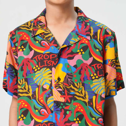 Boys Hawai Multi Color Shirt