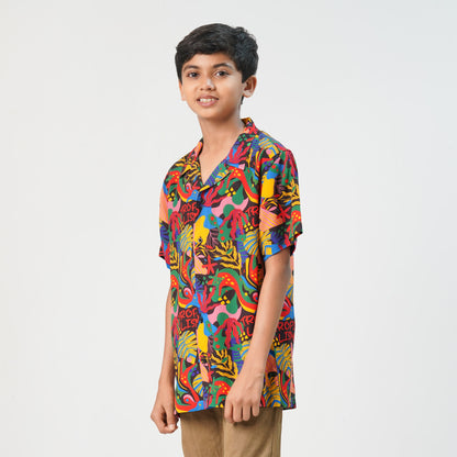 Boys Hawai Multi Color Shirt