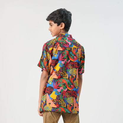 Boys Hawai Multi Color Shirt