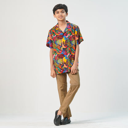 Boys Hawai Multi Color Shirt