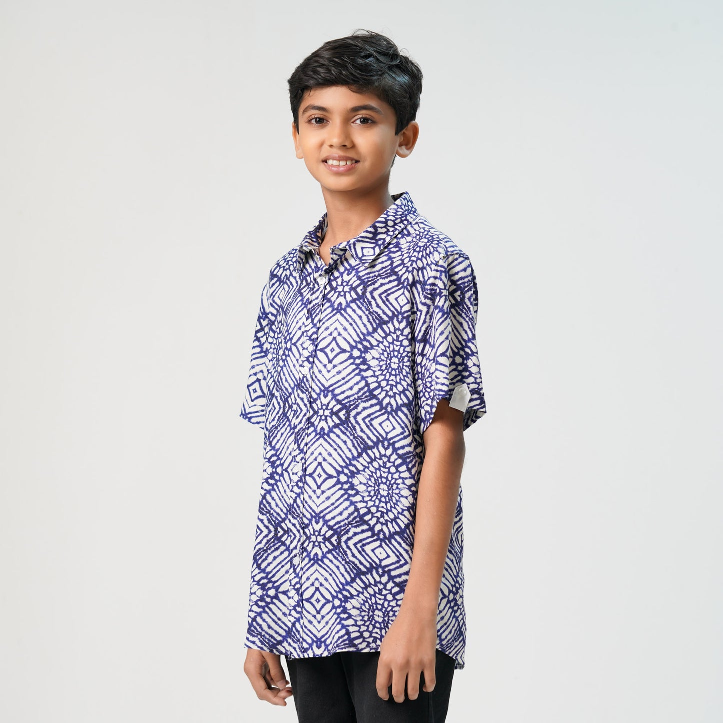 Boys Blue Short Sleeve Shirt