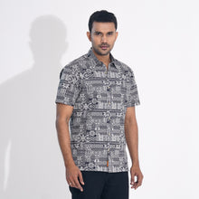 Load image into Gallery viewer, Mens Black Printed Cotton Shirt
