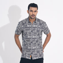 Load image into Gallery viewer, Mens Black Printed Cotton Shirt
