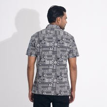 Load image into Gallery viewer, Mens Black Printed Cotton Shirt
