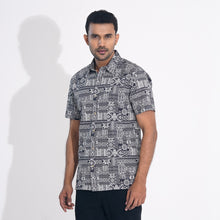 Load image into Gallery viewer, Mens Black Printed Cotton Shirt
