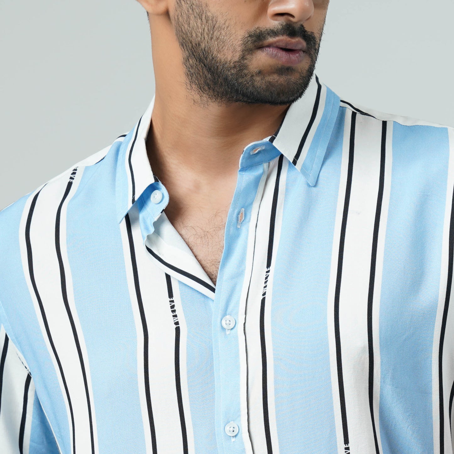 Mens Sky Blue Short Sleeve Shirt