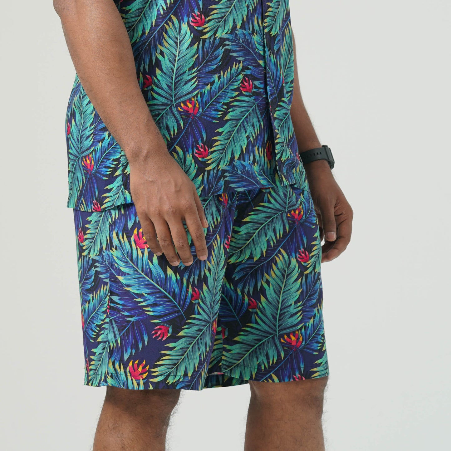 Mens Aop Green Short Pant