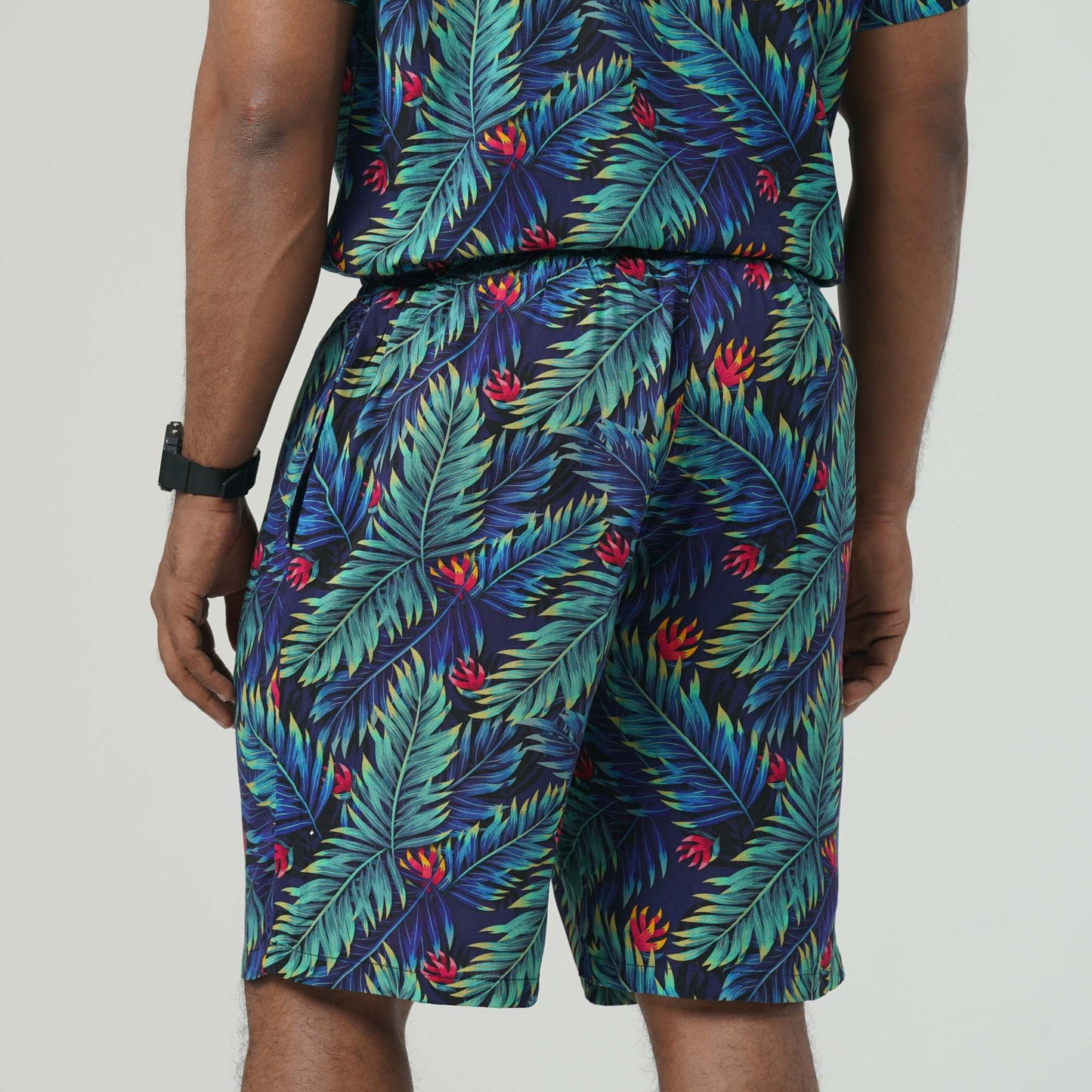 Mens Aop Green Short Pant