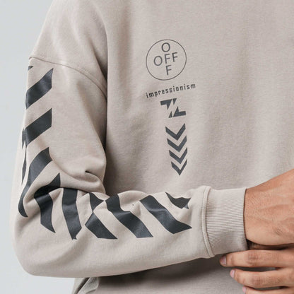 Mens Dark Beige Sweat Shirt